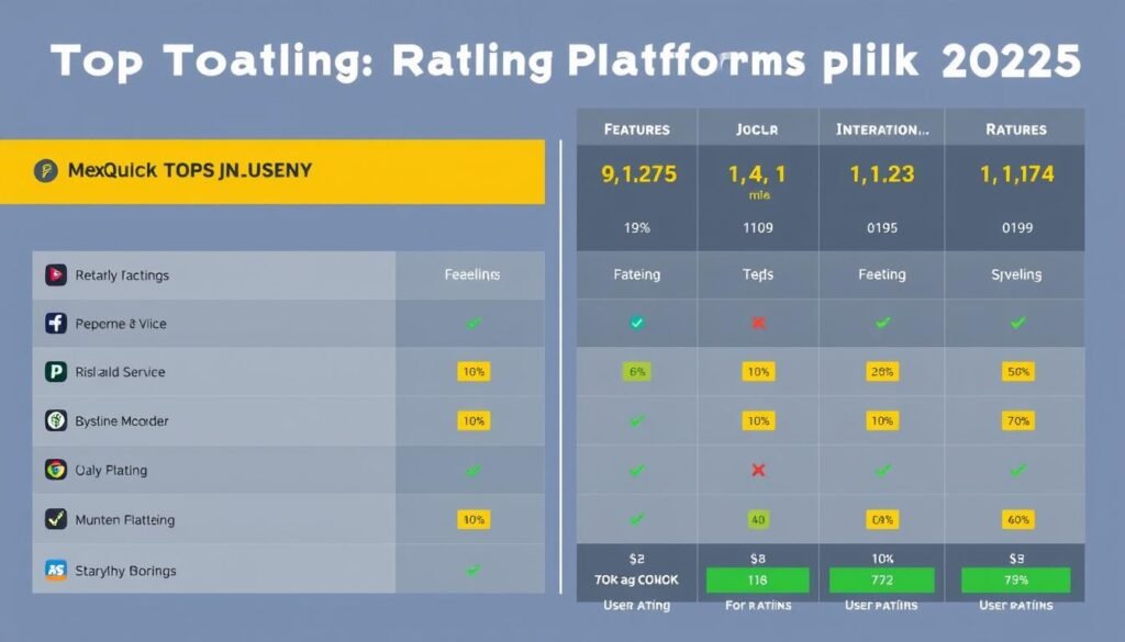 Comparison of top online trading platforms showing features, fees, and user ratings Comparison of top online trading platforms showing features, fees, and user ratings