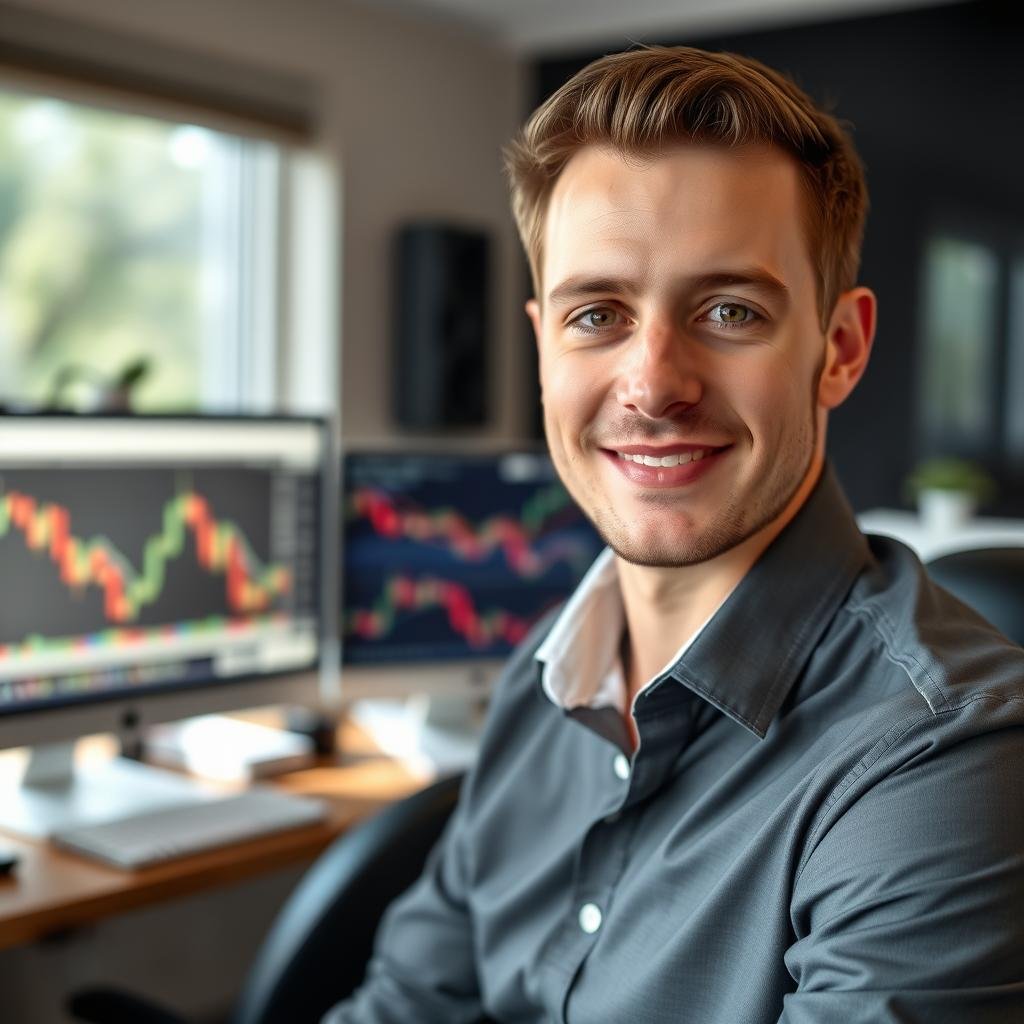 Professional male trader using MEXQUICK continuous trading platform Professional male trader using MEXQUICK continuous trading platform
