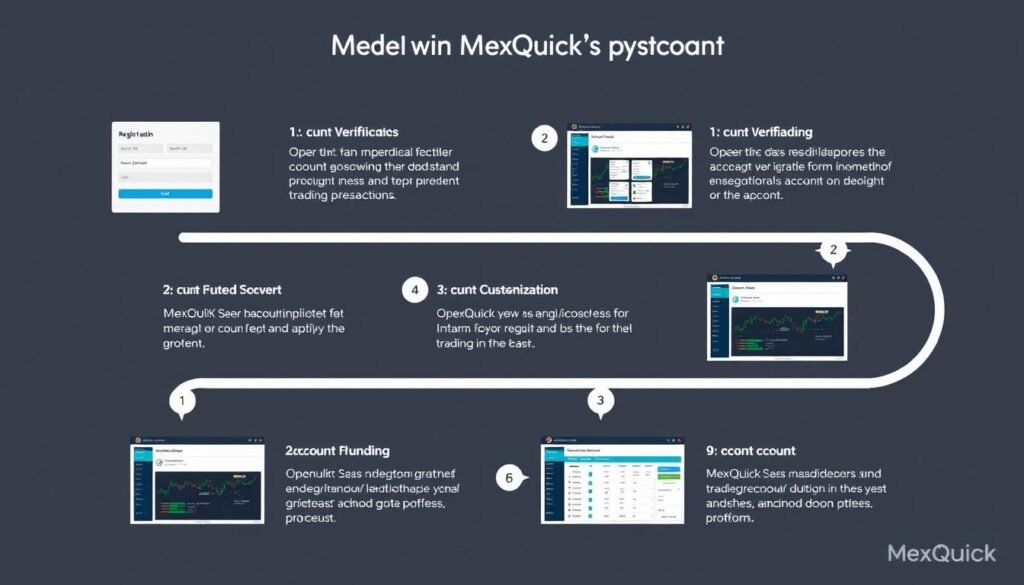 Step-by-step guide to opening a MexQuick trading account showing the simple registration process Step-by-step guide to opening a MexQuick trading account showing the simple registration process