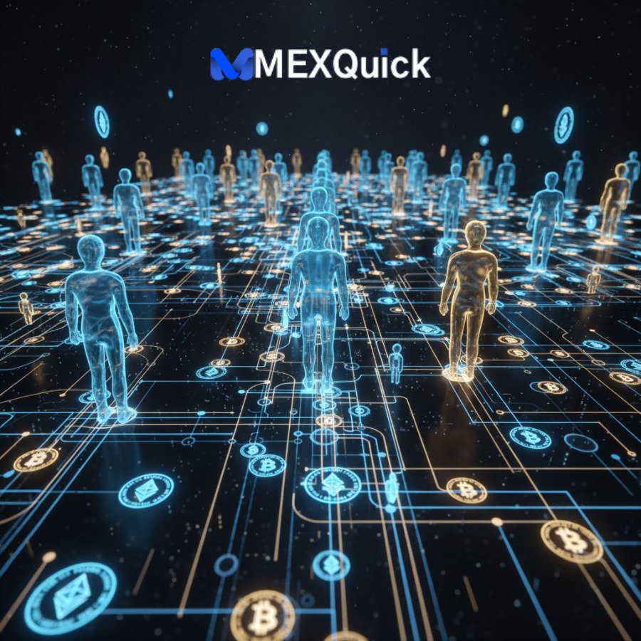 Visual breakdown of MexQuick's 3-tier commission structure showing earnings calculation examples